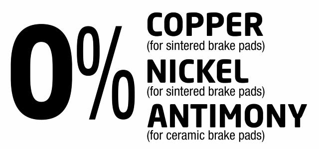 SBS Better Brakes does not contain Copper, Nickel nor Antimony.