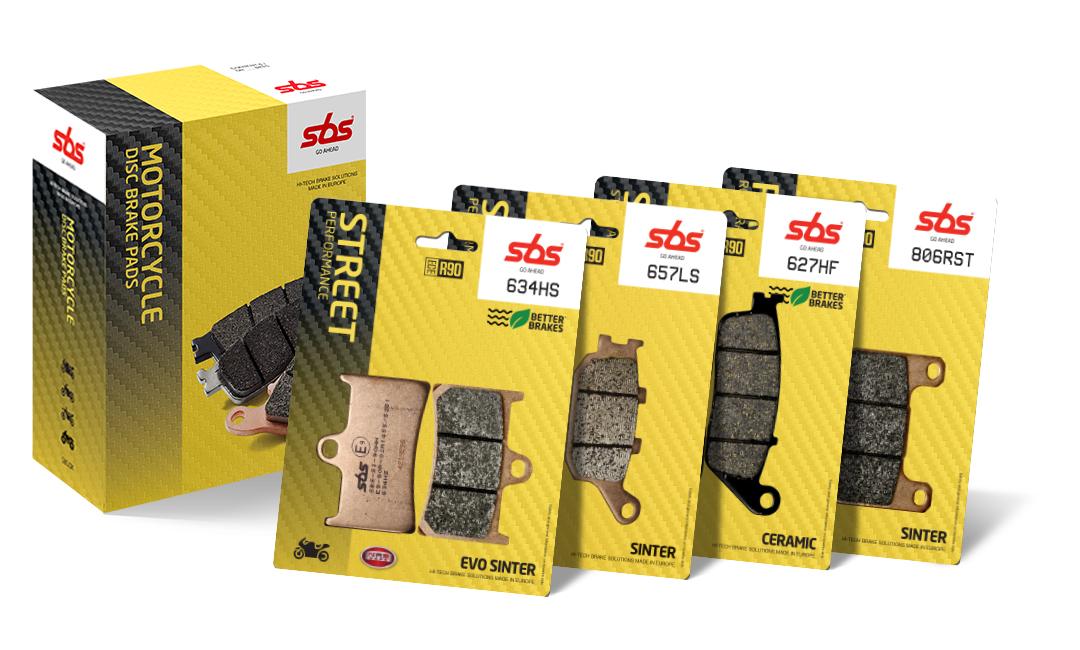 Motorcycle street brake pads from SBS