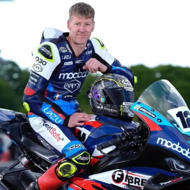 Ian Hutchinson on his bike