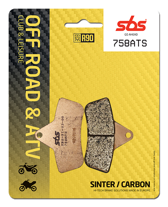 Stock # 01627838 838RS SBS Racing Sintered Metal Front Brake Pads 
