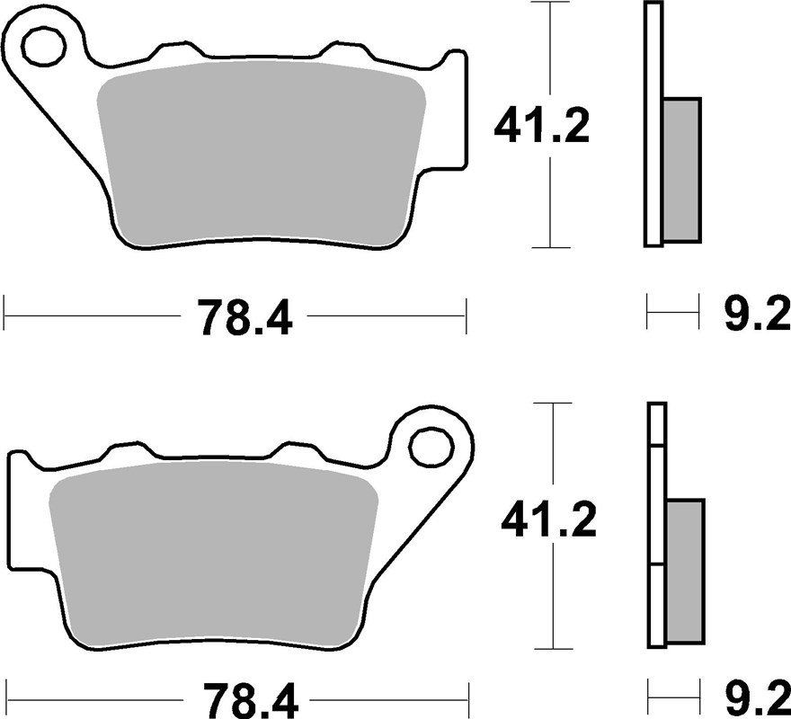 BMW S 1000 RR 2009-2018 Race Sintered rear Brake Pads 675RSI