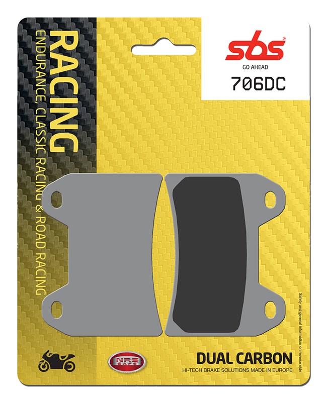 SBS FRONT BRAKE PADS Dual Carbon  706DC DUCATI 848 2010 Radial Caliper